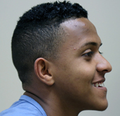 O aluno Luiz Augusto Fortunato (Foto: Thiago Rios)